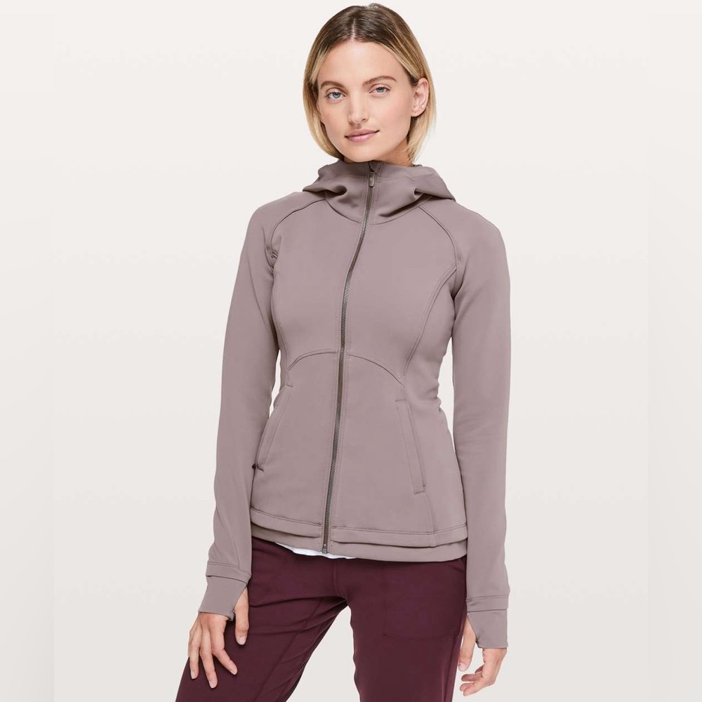 lululemon athletica Mauve Hooded Full-Zip Jacket